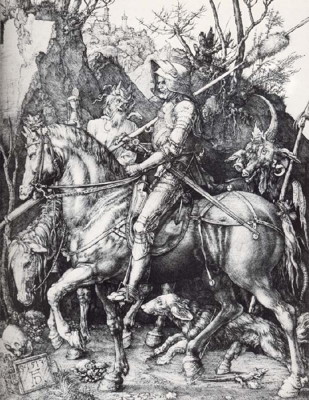 Albrecht Durer Kinght,Death and Devil oil painting image